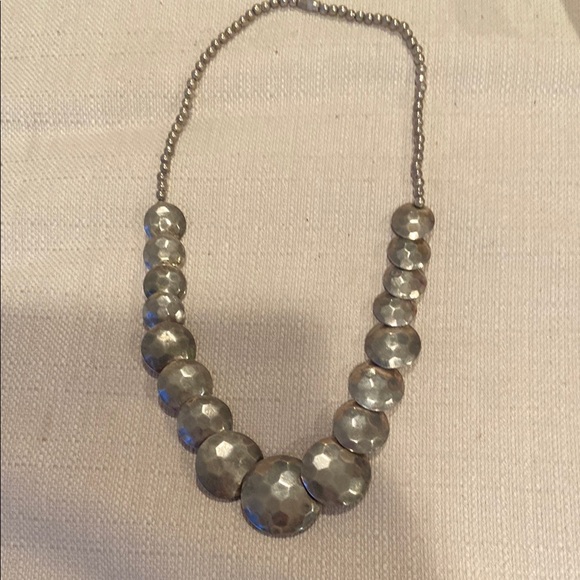 Elegant Silver Vintage Beaded Necklace - Picture 1 of 13